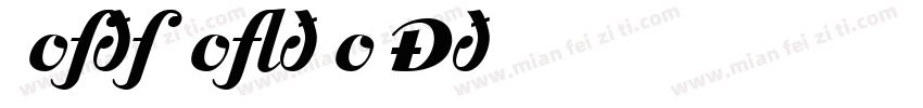 Roses Bolero Dem字体转换